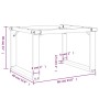 vidaXL Couchtischbeine O-Gestell 60x40x38 cm Stahl 357872_9