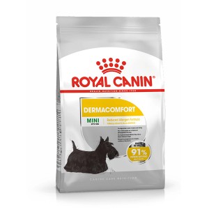 Royal Canin Dermacomfort Mini Trockenfutter für Hunde mit empfindlicher Haut, 1kg Packung.