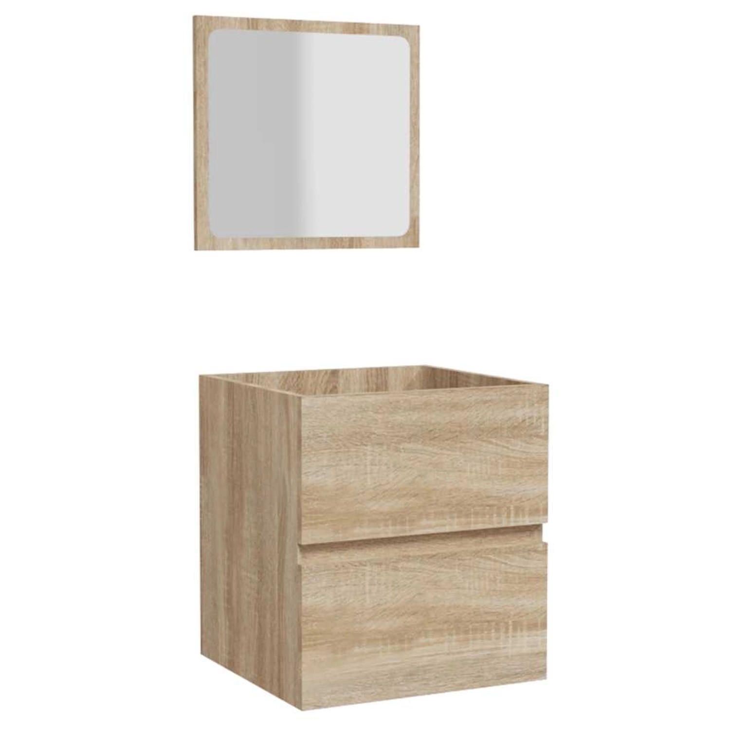 vidaXL Badschrank mit Spiegel Sonoma-Eiche Holzwerkstoff 804866 günstig online kaufen