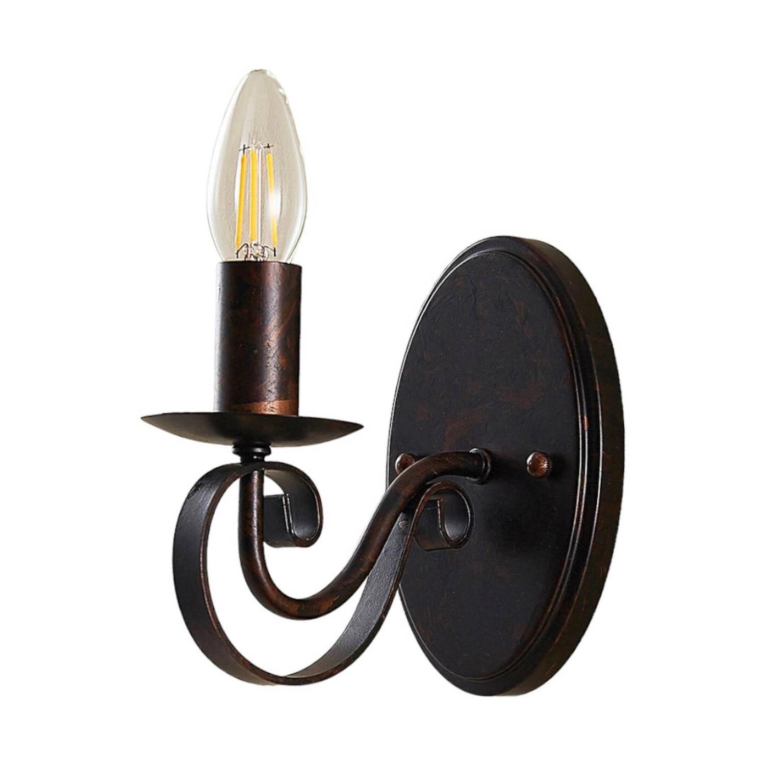 Lucande Wandleuchte Wandlampe Innen Caleb 9620533 Landhaus Vintage Rustikal günstig online kaufen