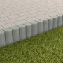 Diephaus Minipalisade gekehlt, grau, als Rasenkante und Beetbegrenzung.