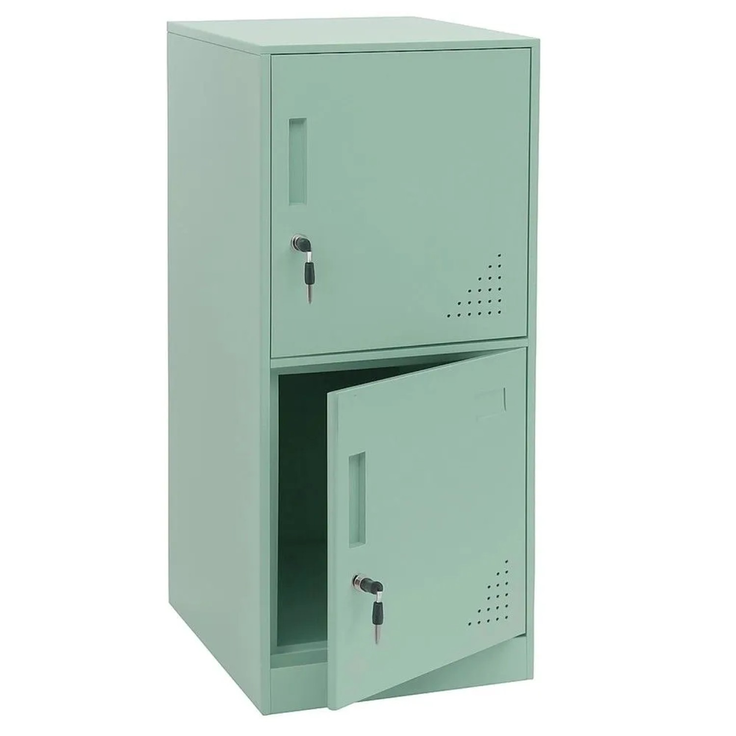 MCW Spind P63 Mintgrün 2 Türen