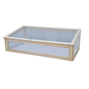 Promadino Aufsatz für Holz-Hochbeet auf Beinen, naturbelassen, 100x50x32 cm.