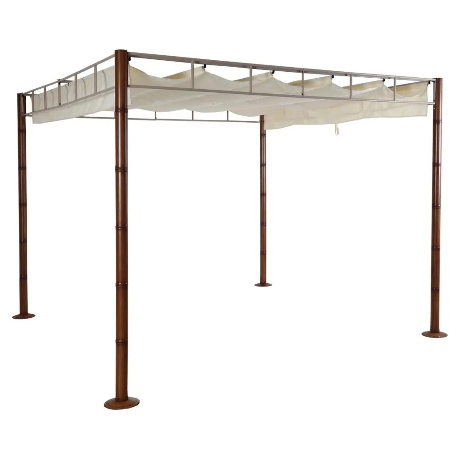 MCW Pergola L42 Creme-Weiß 3x3m