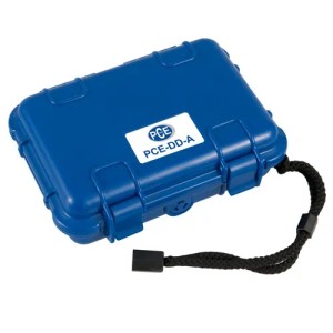 Blaues PCE Instruments Durometer DD A Messgerät in Transportbox.