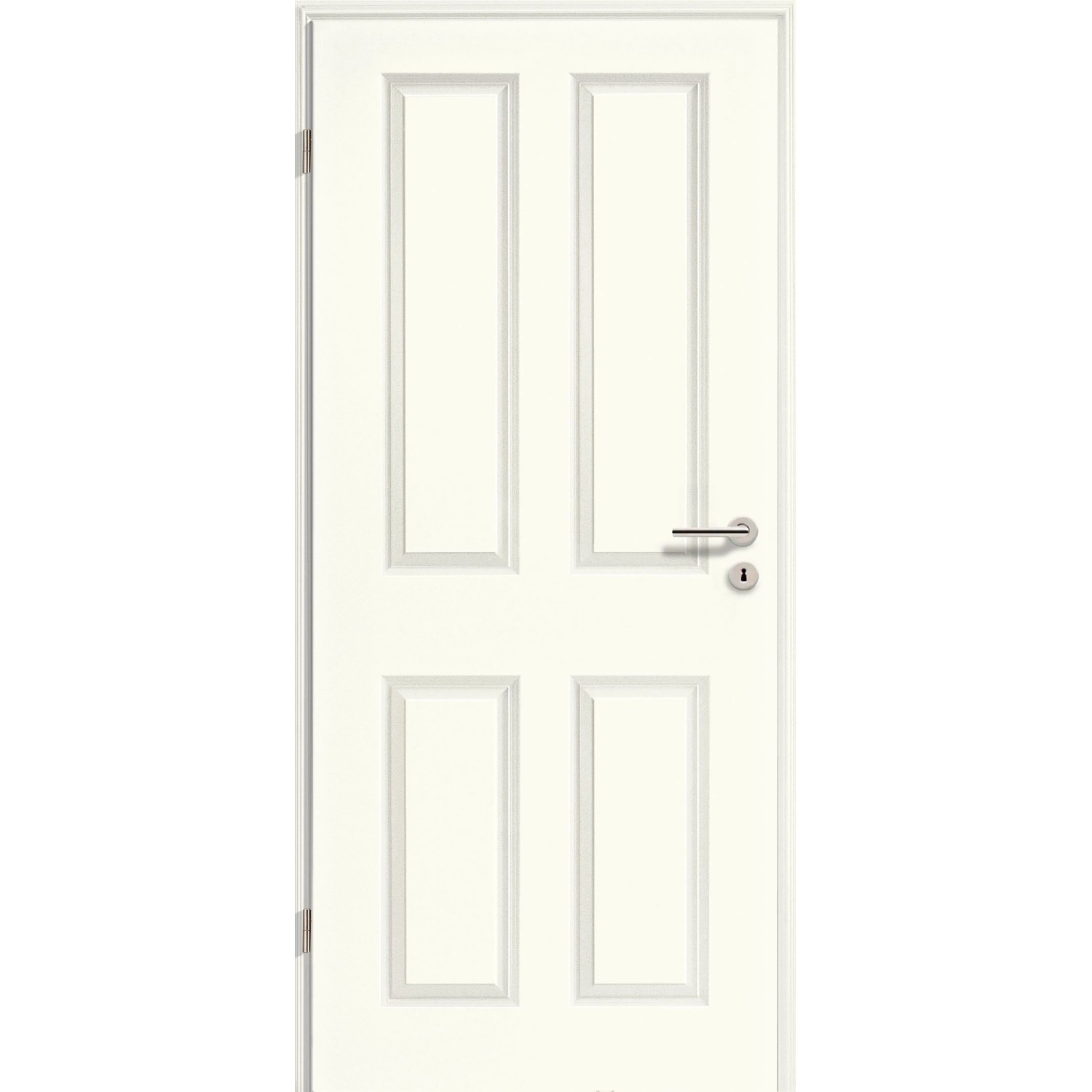 Zimmertür Brillant Classic 4004 ähnl. RAL9016 Vollspan 73,5 cm x 198,5 cm Li