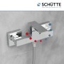 Schütte Duscharmatur Tokyo II Chrom, moderne Badarmatur mit Brauseschlauchanschluss.