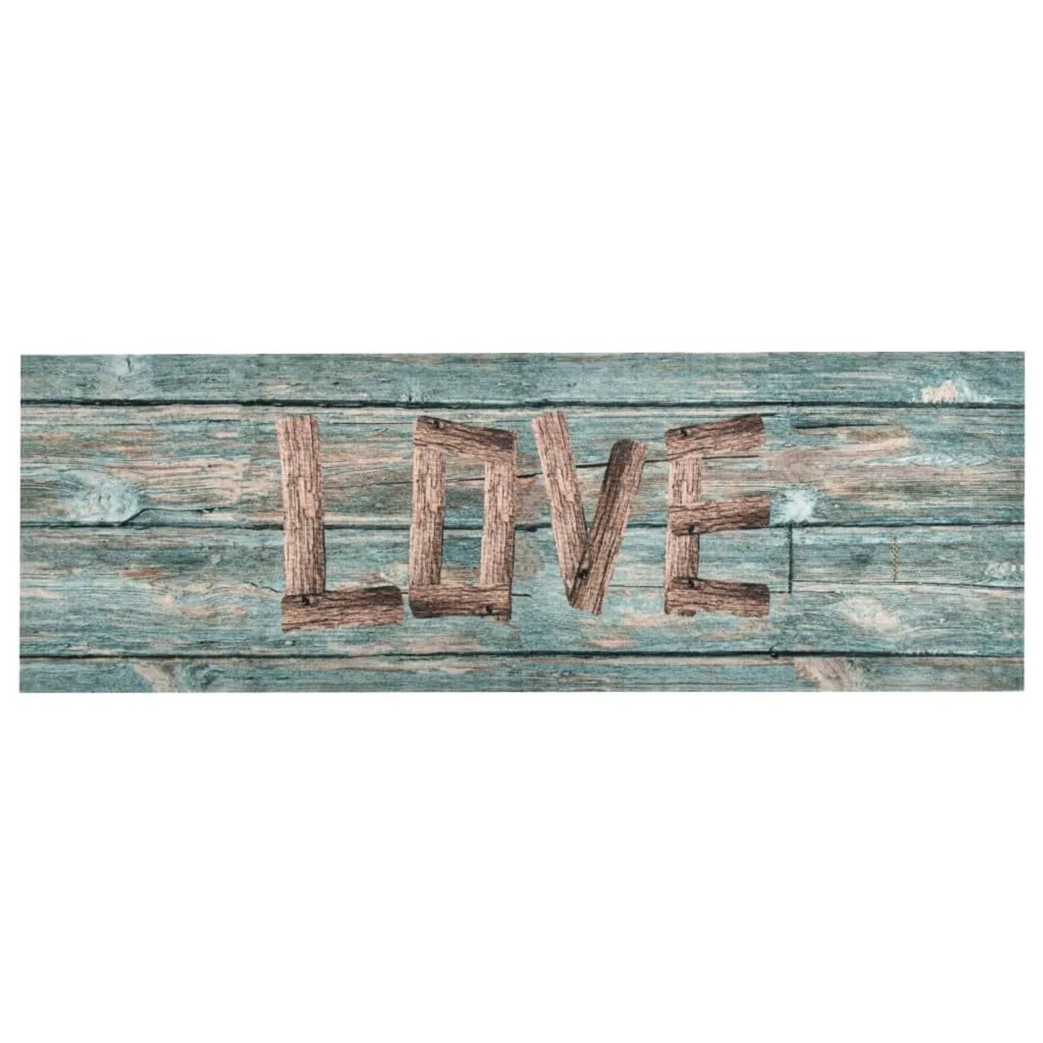 vidaXL Küchenteppich Waschbar Love 60x300 cm 315959