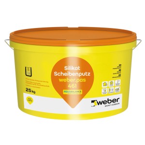 Eimer Saint-Gobain Weber Silikat-Scheibenputz Weber.Pas 461, 2 mm Körnung, 25 kg.