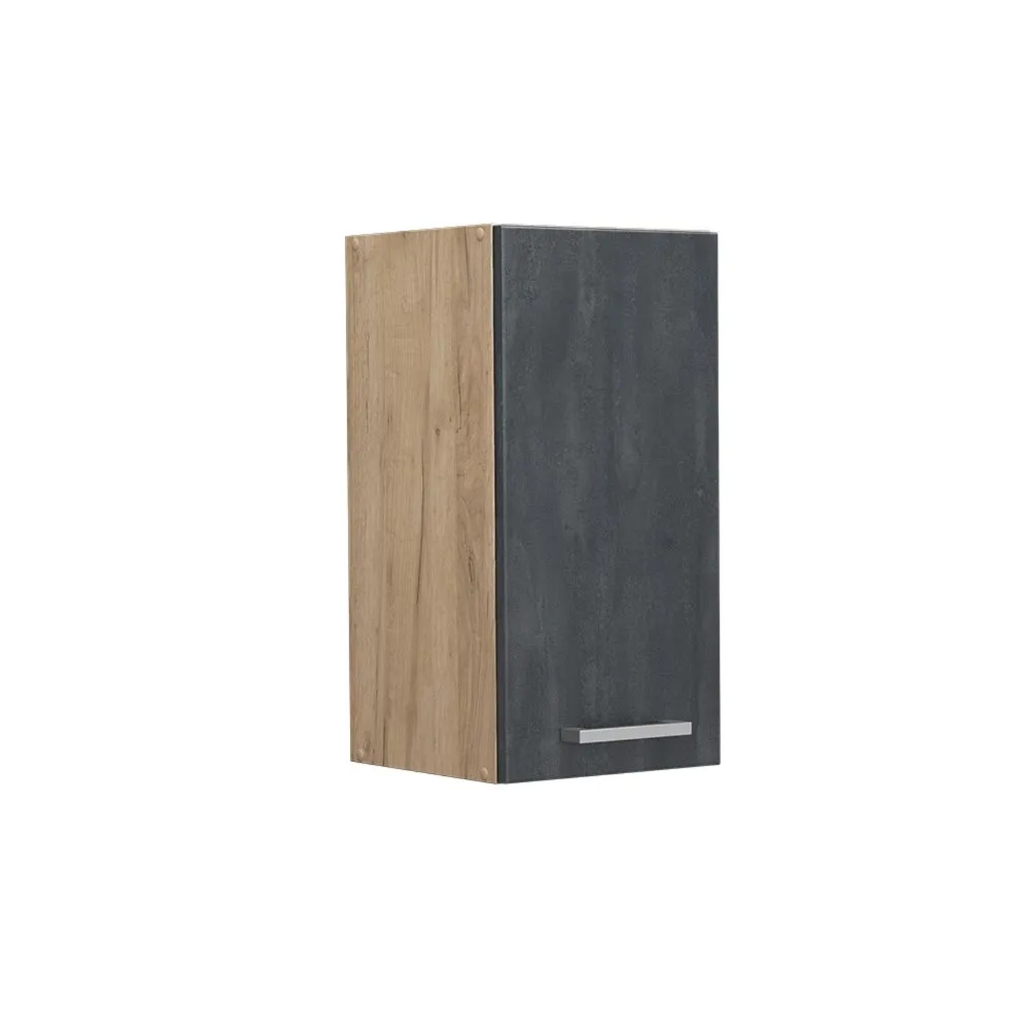Vicco Hängeschrank R-Line Hängender Küchenschrank Schwarz Beton Goldkraft Eiche 30 cm