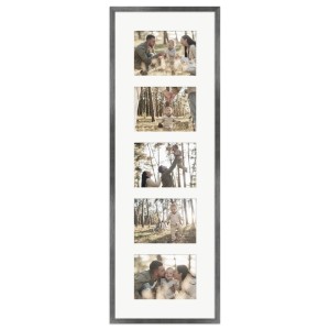 WANDStyle Galerierahmen in Metall-Optik für 5 Fotos (13x18). Moderner Bilderrahmen für deine schönsten Momente.