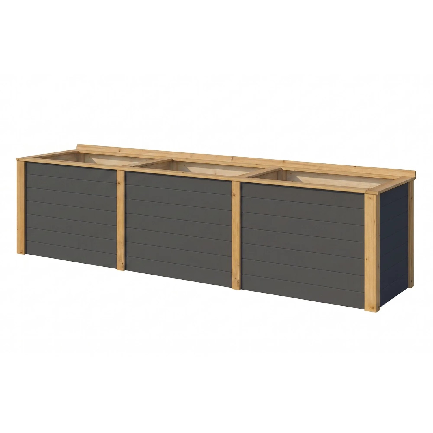 Weka Hochbeet Killarney 300 cm Anthrazit-Eiche