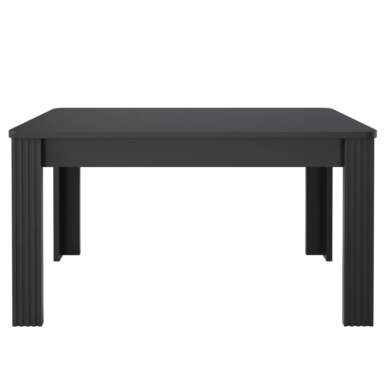 okwish Esszimmertisch Modern Einfacher Esstisch 116 × 65 cm Schwarz