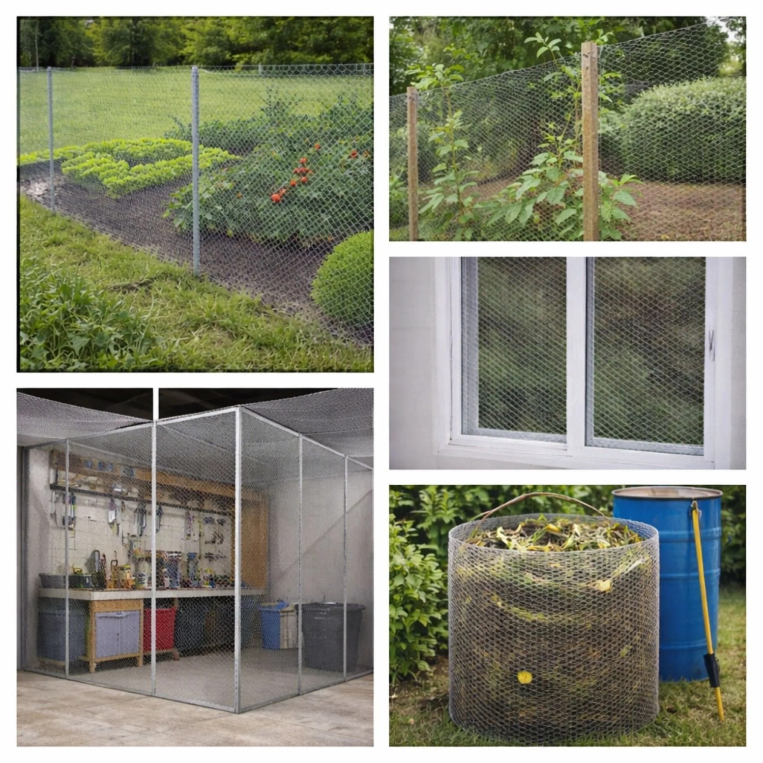 PROREGAL Maschendrahtzaun, verzinktes Sechseckgeflecht für Zaunbau, Gehege und Garten.