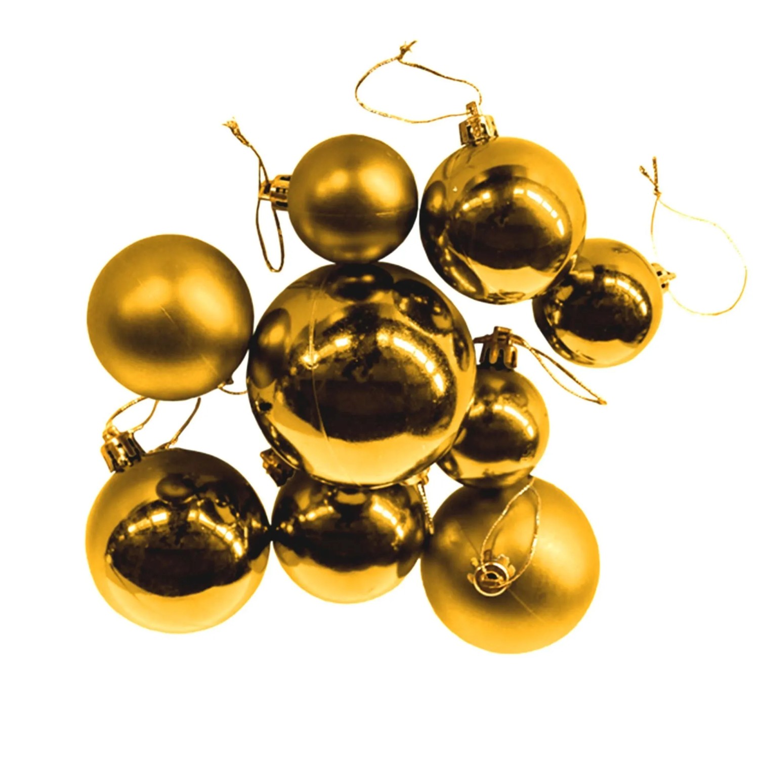 Lex Christbaumkugeln 30 Stück Gold Weihnachtskugeln Box Weihnachtsdeko Baumschmuck