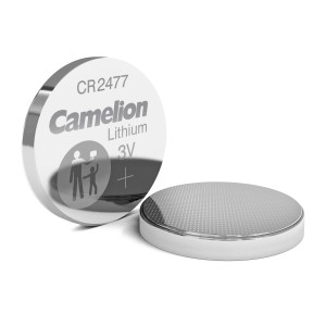 Camelion CR2477 Lithium Knopfzelle, 3V Batterie für z.B. Fernbedienungen.