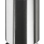 Hettich Möbelfuß, Ø 50 mm, 100 mm hoch, Edelstahl-Optik, höhenverstellbar.
