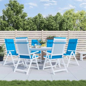 vidaXL Hochlehner-Auflagen 6 Stk Hellblau Oxford-Gewebe 361888