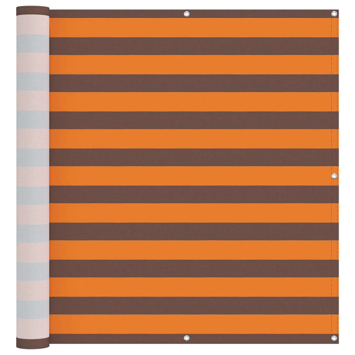 vidaXL Balkonsichtschutz Orange und Braun 110 x 200 cm Oxford-Stoff 42030666