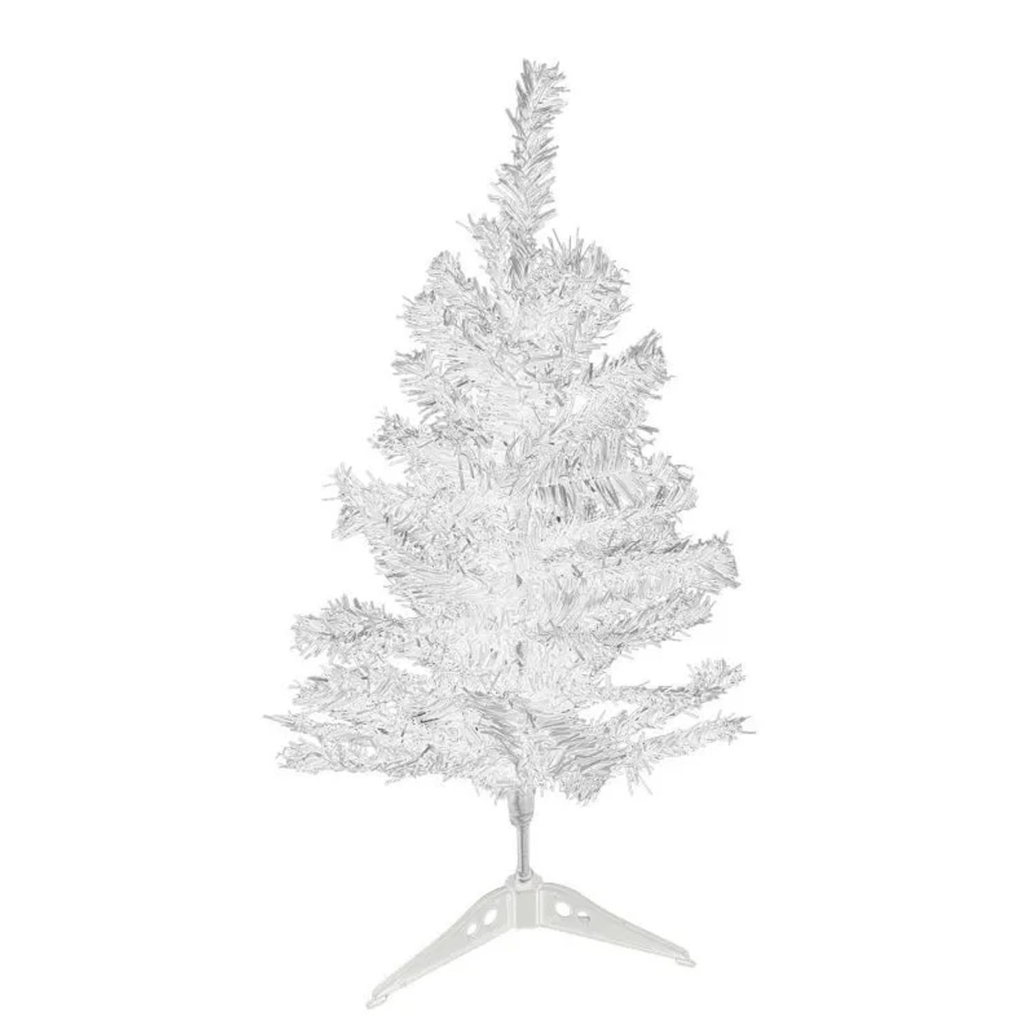 LEX Künstlicher Weihnachtsbaum Inkl. Ständer Tannenbaum Christbaum Weiß 60cm