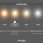 Oktaplex Lichtfarben: Warmweiß (2700K) für Wohnräume bis Neutralweiß (4000K) für Bad/Küche.