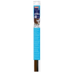 tesa® Insulation Türdichtung Bürste Alu Braun, selbstklebend für Türspalten bis 15mm.