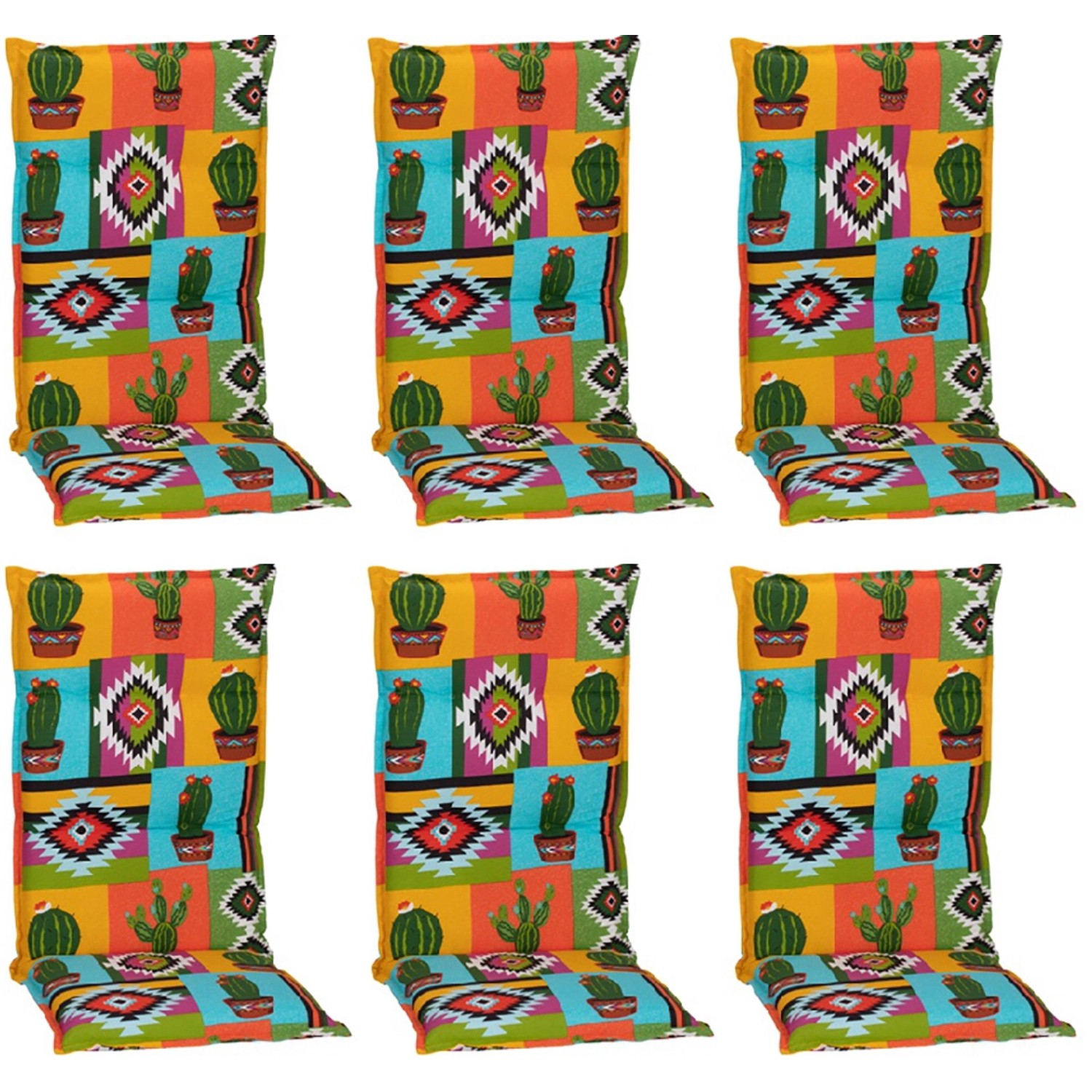 Beo Sitzauflage Hochlehner Tijuana 6er Set Bunt günstig online kaufen