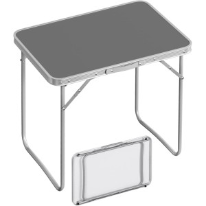 WOLTU Campingtisch Klapptisch mit Griff Zusammenklappbar Alu Grau