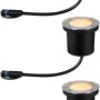 Paulmann LED-Bodeneinbaustrahler Floor Plug & Shine, 3er Set, für den Außenbereich.