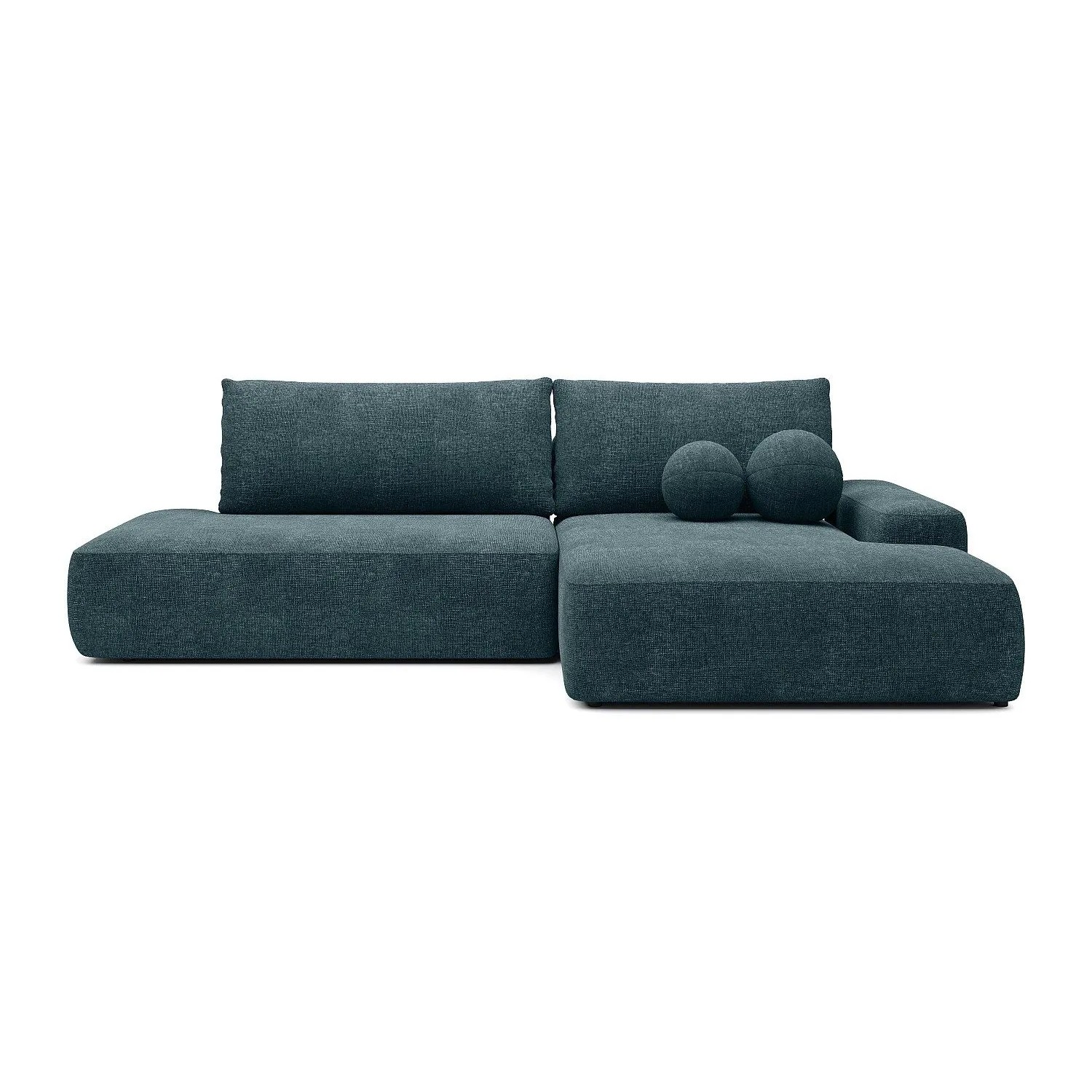 Vente-unique Schlafsofa Daviso Blau 276 cm