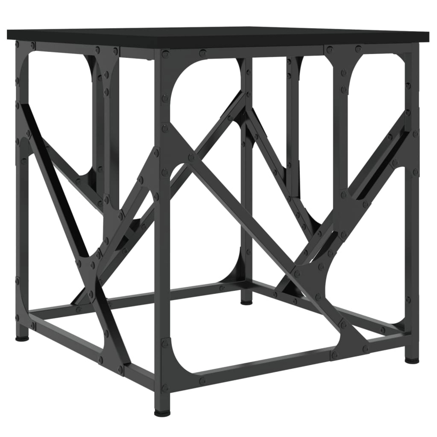 vidaXL Couchtisch Schwarz 45x45x47,5 cm Holzwerkstoff günstig online kaufen