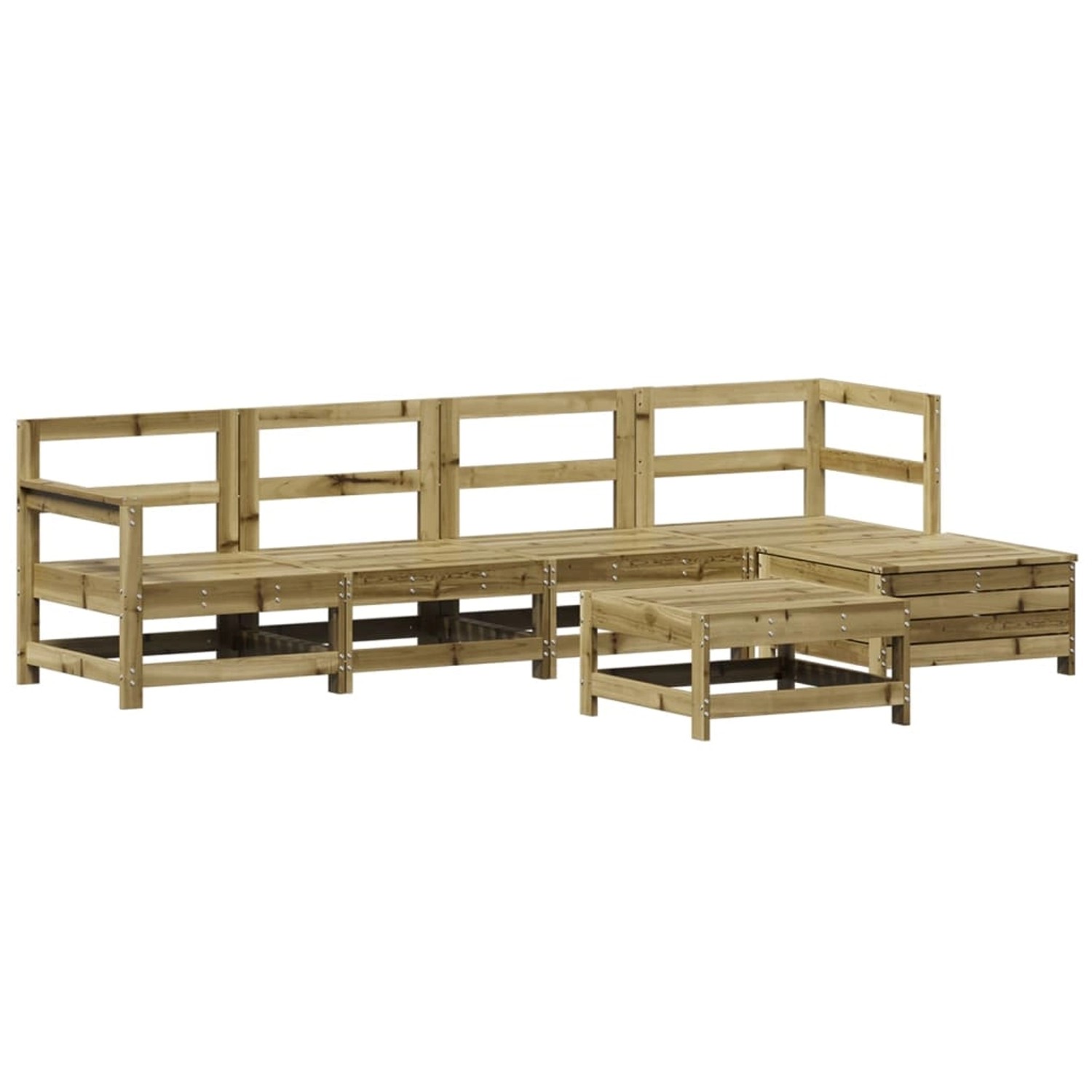 vidaXL 6-Tlg Garten-Sofagarnitur Kiefernholz Imprägniert 3250963 günstig online kaufen