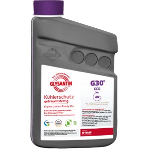 Glysantin G30 ECO Kühlerschutz Ready Mix, 1 Liter Flasche, pinke Flüssigkeit. Frostschutz für PKW.