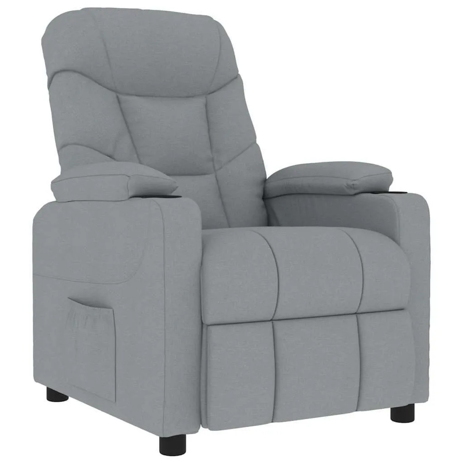 vidaXL Massagesessel Hellgrau Stoff 339092