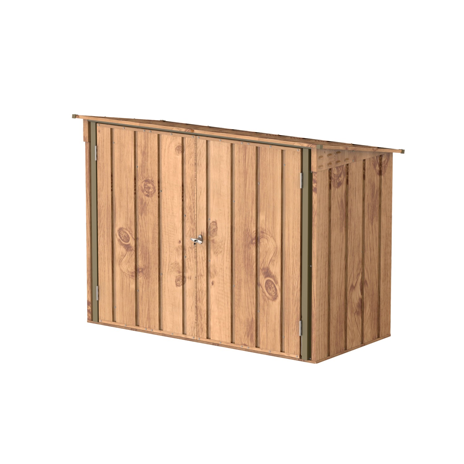 Duramax Fahrradgarage 2x1m in Holzoptik Braun günstig online kaufen