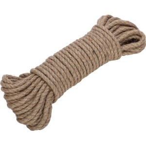 Hanfseil, Ø 8 mm, 20 m, aufgerollt. Naturfaserseil für Modellbau, Sport und Freizeit.