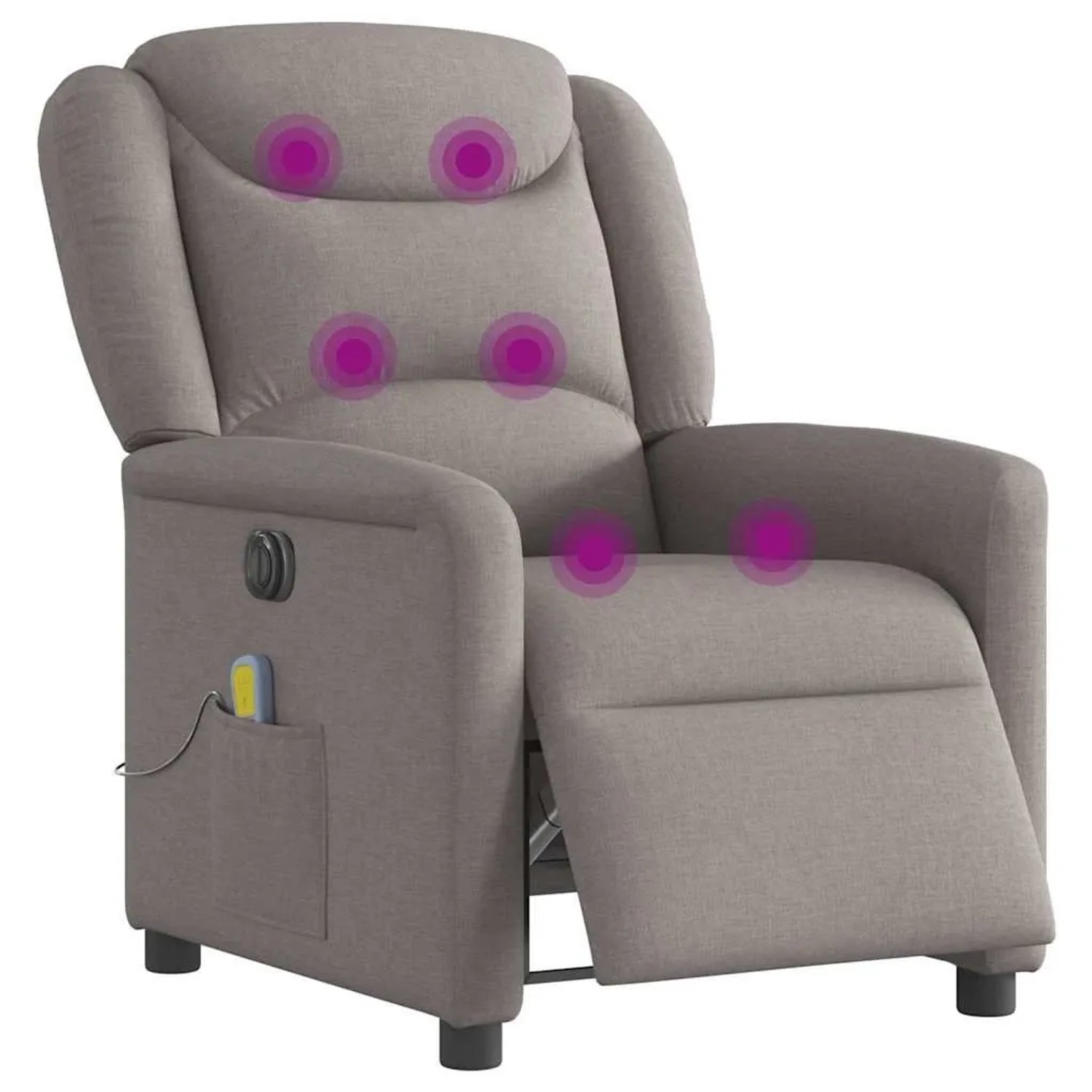 vidaXL Massagesessel Elektrisch Taupe Stoff 3303191 günstig online kaufen