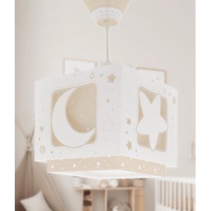Dalber Kinderzimmer Deckenlampe Luna und Sterne Beige