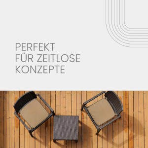 Bestlivings Stuhlkissen Canvas hellbraun, 6er Pack für Gartenstühle.