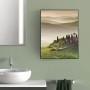 Banjado XXL Medizinschrank, abschließbar, anthrazit mit Toscana Motiv. Bad-Standregal.
