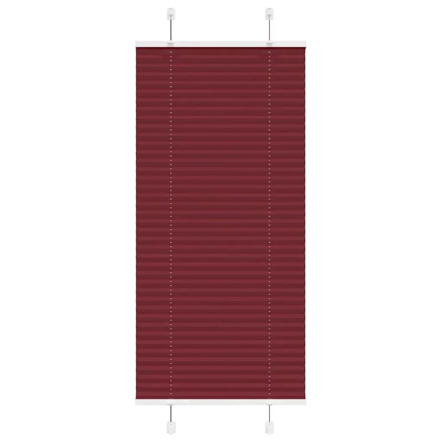 vidaXL Plissee Bordeauxrot 55x100 cm Stoffbreite 54,4 cm Polyester 4015219 günstig online kaufen