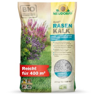 Neudorff Azet Rasen Kalk 20kg Sack: Rasenkalk zur pH-Wert Regulierung und Förderung des Wachstums.
