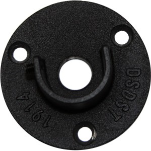 Gardinia Wandlager Industrial Home, Ø 25mm, schwarz für Stilgarnituren.