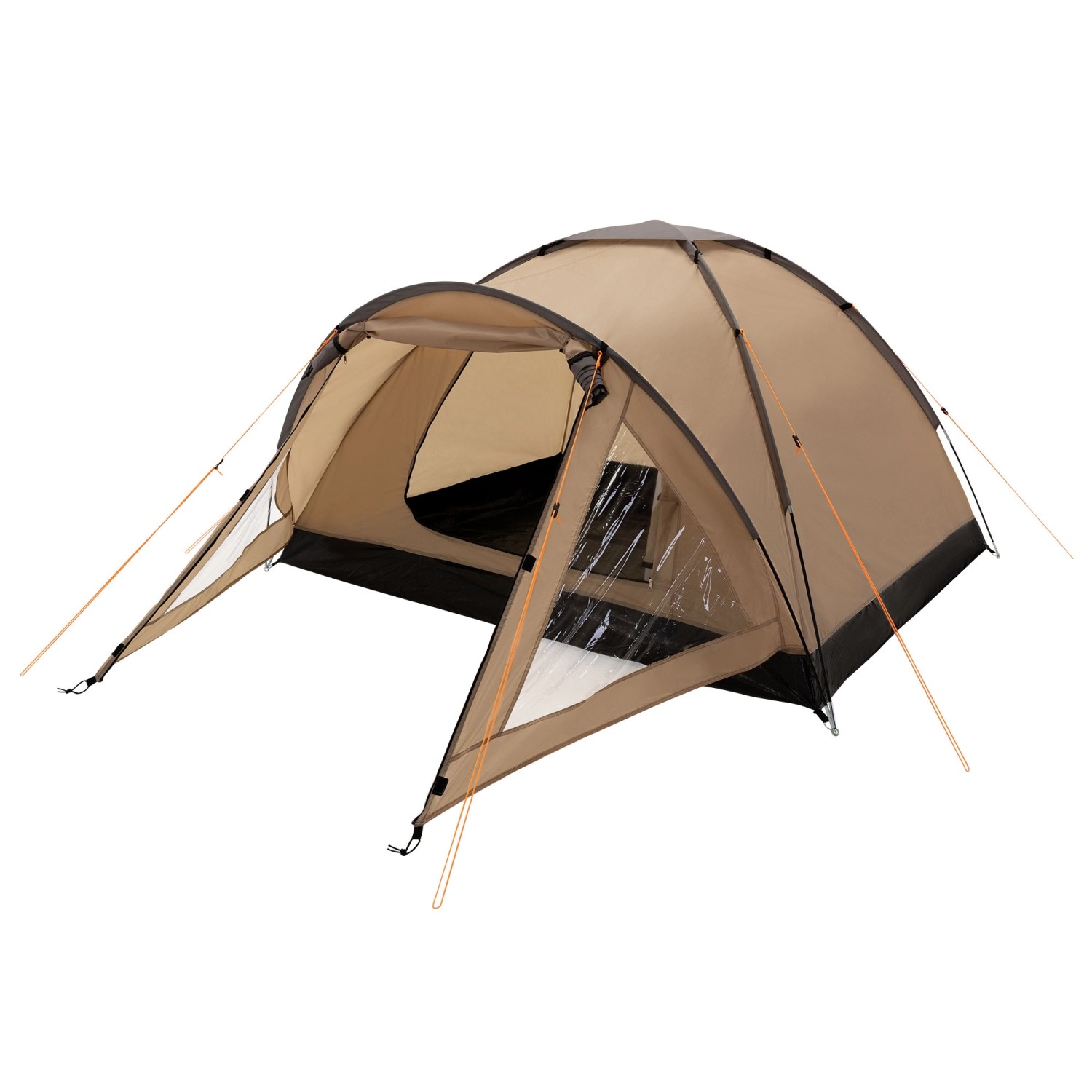 ECD Germany Campingzelt für 3 Personen 210x180x120 cm Khaki-Beige-Grau günstig online kaufen
