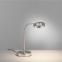 Moderne LED-Tischleuchte Hensko von Paul Neuhaus, Stahloptik, dimmbar.