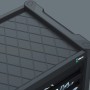 Detailaufnahme: Grauer Wera Werkstattwagen 9700 Tool Rebel mit Werkzeug.