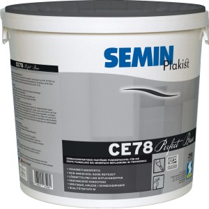 Eimer Semin CE 78 Plakist Perfect Base, 25 kg, gebrauchsfertiger Fugenspachtel für Gipskartonplatten.