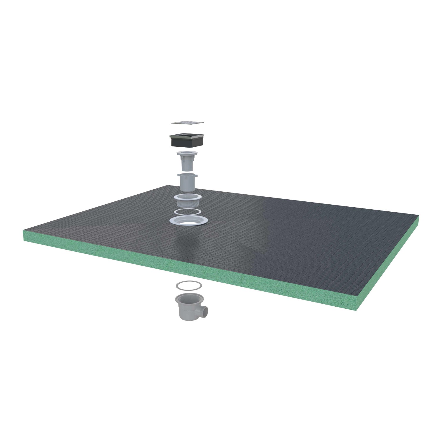 AICA 120x90cm XPS Platten 4cm Duschwanne Duschtasse Duschplatte Fliesenplat günstig online kaufen