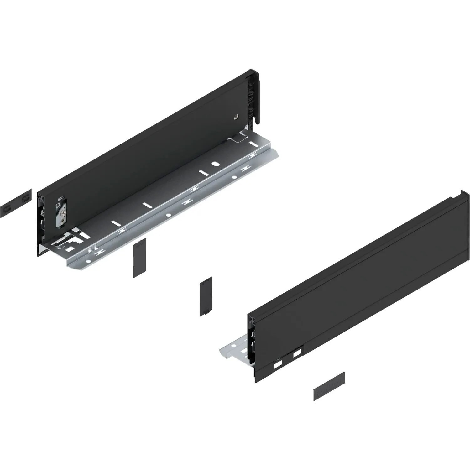 Blum Zarge Legrabox Pure Höhe M Nennlänge 350 mm Carbonschwarz Matt