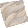 Rolle Erismann Vliestapete Casual Chic mit Wellenmuster in Stormy Beige.